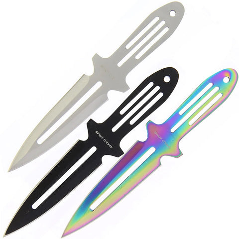 Wurmesser 3er Set Rainbow/Satin/black 913