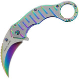 Anglo Arms - Karambit Taschenmesser Rainbow