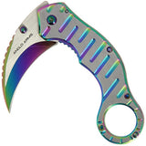 Anglo Arms - Karambit Taschenmesser Rainbow