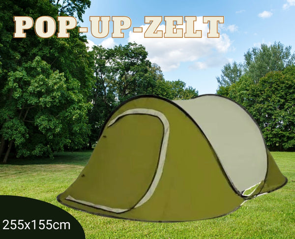 PopUp Wurfzelt 255x155cm 2 Mann Zelt}