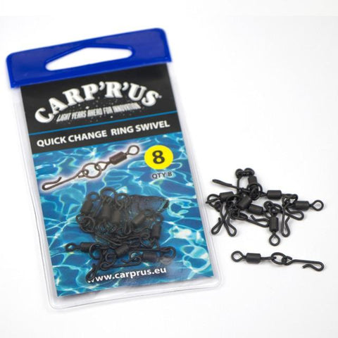 Carp'R'Us - Quick Change Ring Swivel - size 8 (8 Stück) - CarpDeal