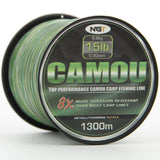 NGT Camou Monofile Karpfenschnur bis 1870m 0,33mm - 0,25mm - CarpDeal
