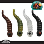 Carp'R'Us - Mouthsnagger Dragonfly Larvae SHORTY - (8 pcs)  Farben: grün, braun, schwarz, transparent - CarpDeal