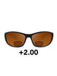 Fortis Eyewear Wraps Bifoka +2,0 Polarisierte Angel Sonnenbrille mit UV Schutz - CarpDeal